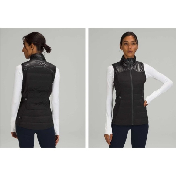 lululemon athletica Jackets & Blazers - NWT LULULEMON DOWN FOR IT ALL VEST SHINE BLACK WOMENS size 4